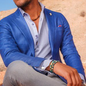 Troy Anthony Made in Italy  unlined Bamboo Sport Coat